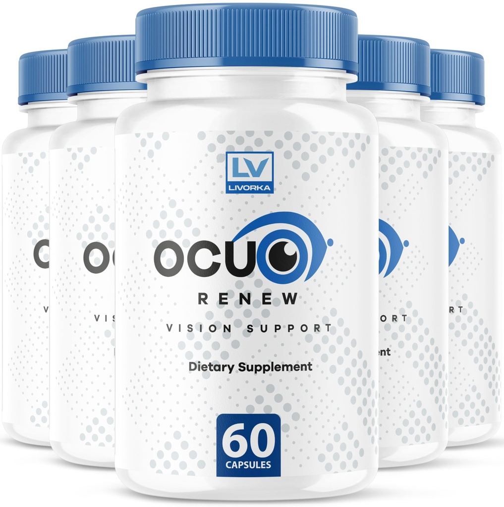 (5 Pack) Ocuo Renew Capsules, OcuRenew Eye Vision All Natural, Ocuo Renew Focus Advanced Formula, OcuoRenew Reviews 300 Capsules for 5 Months