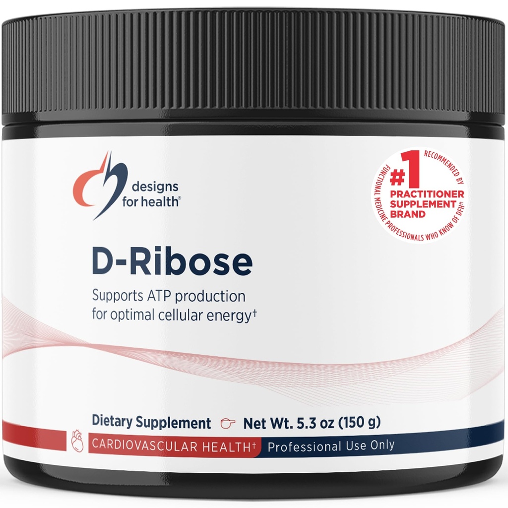 Designs for Health D-Ribose Powder, Drink Mix Powder, 30 Servings, 150g