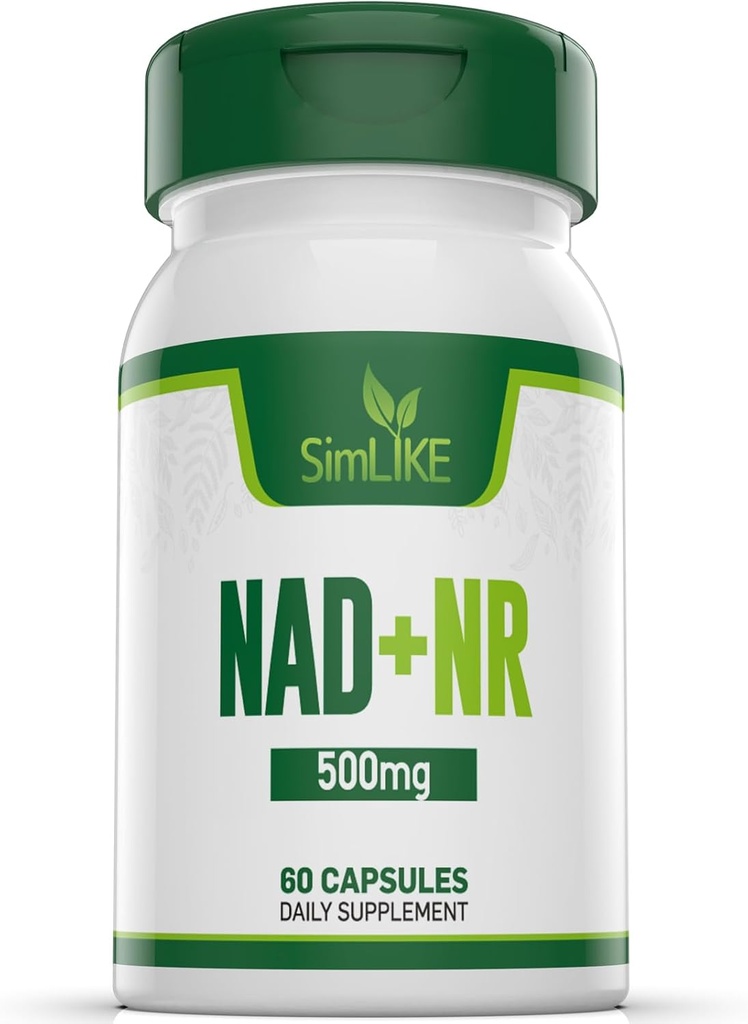 Supplément NMN Alternative - Nicotinamide Riboside NAD+avec supplément resvératrol Précurseur NR - Soutien Vieillissement en santé, méthylation, production d'énergie cellulaire et métabolisme 30 portions