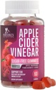 Gommies de vinaigre de cidre de pomme 1000mg par portion - Sans sucre Max Strength supplément de vitamine Gommy de vinaigre, formule avancée, vitamine B12 soutient le métabolisme et l'énergie, Keto Friendly, Vegan, 60 Gommies