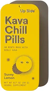 Pilules de refroidissement Kava, Kava Kava Candy Moon Flavor, supplément naturel pour le calme et le stress, 6 pack 20 menthes