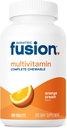 Fusion bariatrique Crème orange aromatisée Multivitamine bariatrique complète à croquer avec fer pour les patients de chirurgie bariatrique, y compris le pont gastrique et la gastrectomie des manches - 120 comprimés