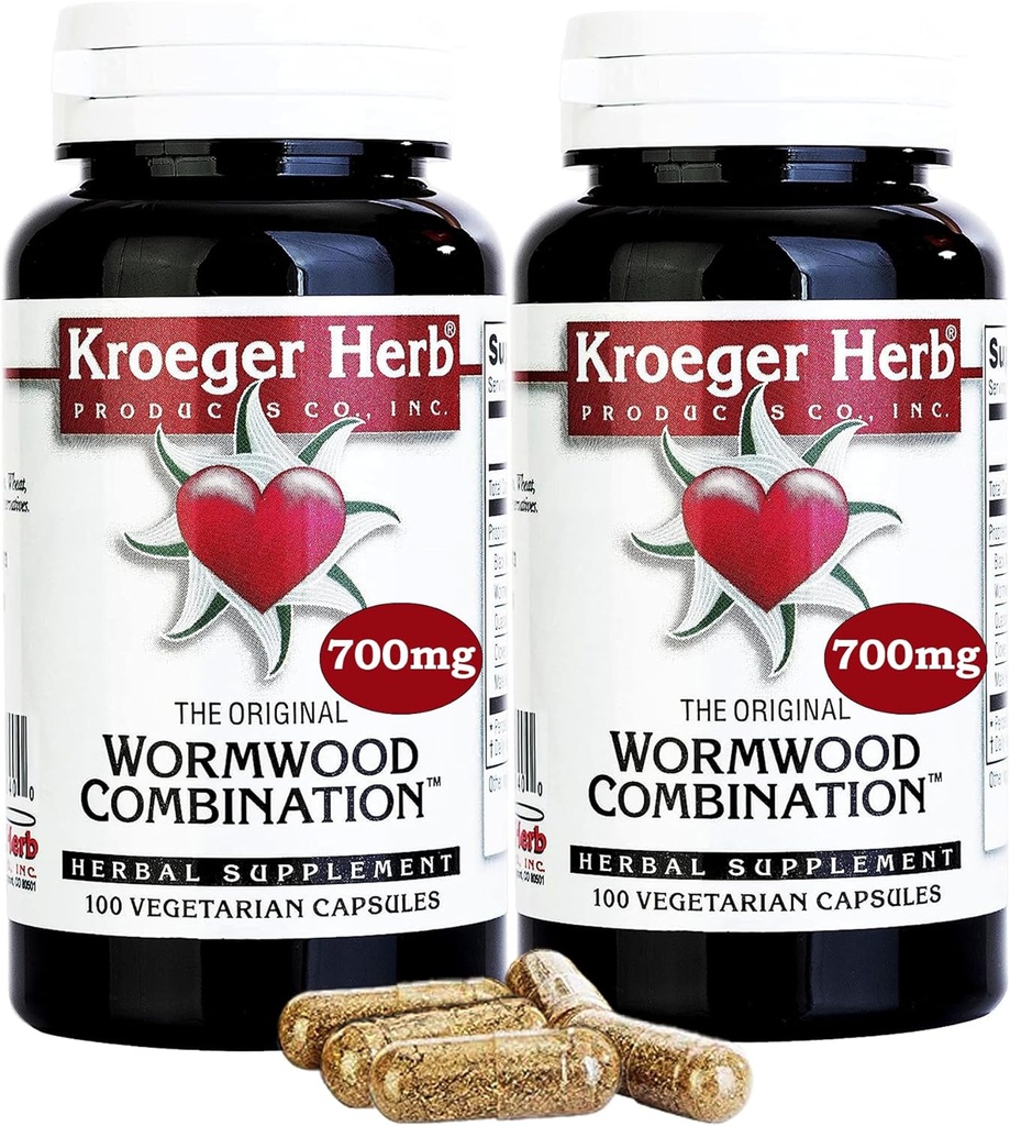 2 Pack -Kroeger Wormwood Combinaison, 100 V-Cap