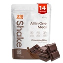 310 Nutrition All-In-One Meal Replacement Shake Powder - Plant-Based Protein Smoothie Blend w/High Fibre, Probiotiques & Adaptogens - Faible Carb, Vegan, Keto & Paleo Friendly - Chocolate Bliss - 14 Srv