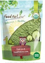 Nourriture à la poudre de blé biologique vivante, 2 livres — Non-OGM, à feuilles entières, crues, non irradiées, pures, vegan superfood, en vrac, pour jus, riches en fibres, chlorophylle, acides gras et minéraux
