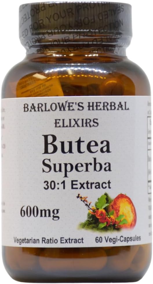 Barlowe's Herbal Elixirs Butea Superba Extract 30:1-600mg Par Capsule