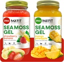Gel de mousse de mer Bio cru (Bundle of 2 Jars 24oz) Fraise Banane et ananas de mangue Wildсrafted Gold Gel de mousse de mer de Sainte-Lucie , 92 vitamines et minéraux , Pure Raw+Non-GMO , Superfood végétalien