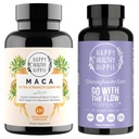 Happy Healthy Hippie PeriPeace Supplements for Women & Organic Maca Root Capsules