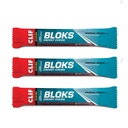 CLIF BLOKS - Chews d'énergie - Punch tropical avec 25 mg de caféine- Non-OGM - Alimentation végétale - Carburant rapide pour le vélo et la course - Snack d'entraînement (2.1 Ounce Packet, 3 comte)