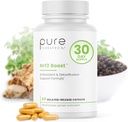 Pure TheraPro Rx Nrf2 Boost - NRF-2 Activateur avec breveté Sulforaphane, Curcumine, Thé Vert et Trans-Pterostilbene - Supplément antioxydant pour réduire le stress oxydatif, fabriqué aux États-Unis (60 Capsules Vegan)
