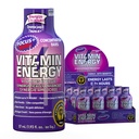 Vitamine Energy Focus+ Extra Strength Energy Shot Berry 12 Pack, 260mg Caféine naturelle, B-Vitamines, CoQ10, Acides aminés, Focus, Productivité et Clarté, Zéro sucre, Sans gluten, 1,93 fl oz