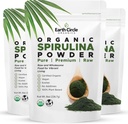 Earth Circle Organics Spiruline poudre, casher, cru et non irradié.Protéine végétale pure.