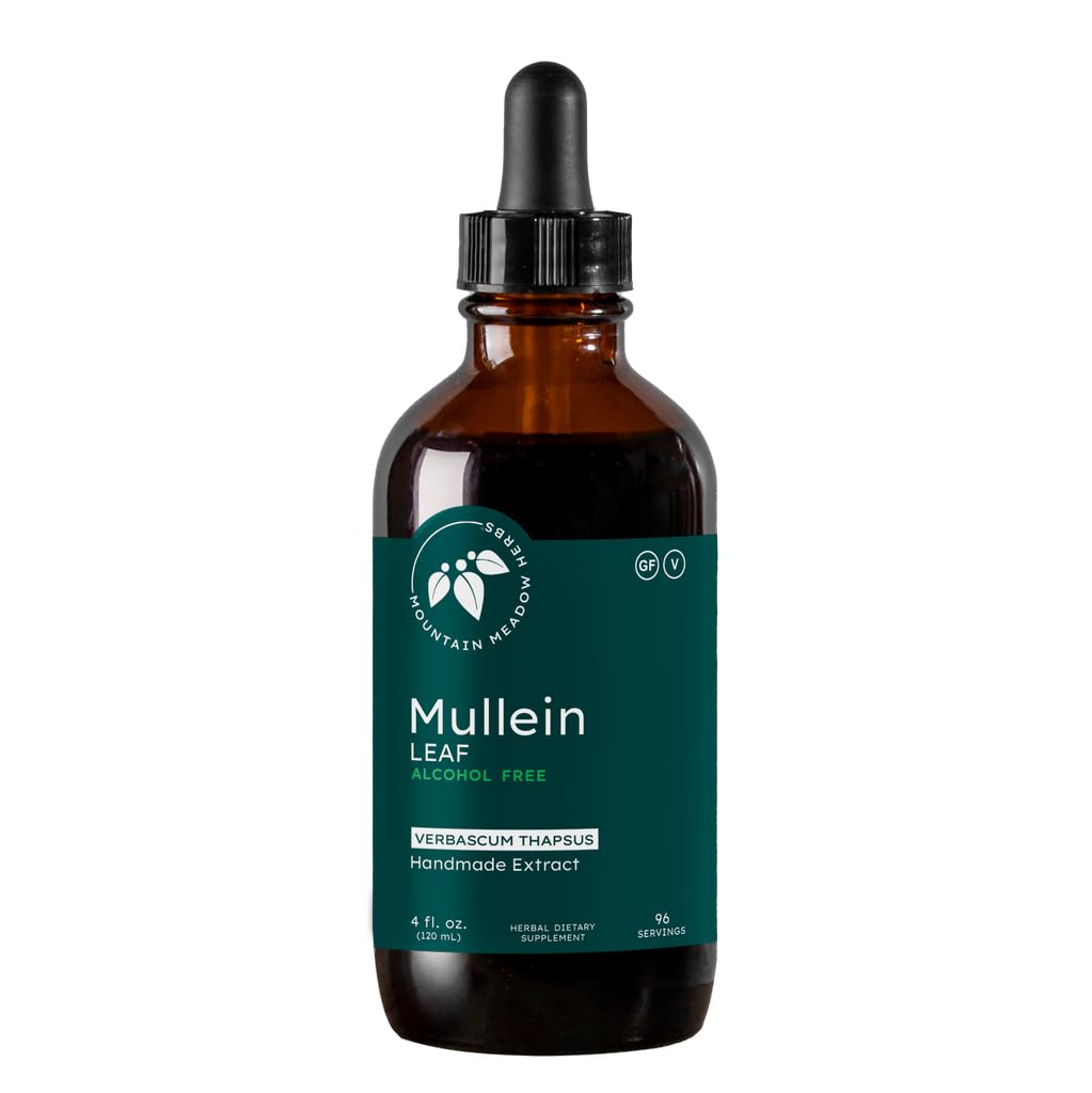Mountain Meadow Herbs Mullein Leaf Extract (Verbascum thapsus) – Liquid Herbal Tincture – Non-GMO, Gluten-Free, 4 oz
