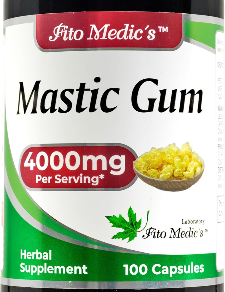 FITO MEDIC'S Labs - Gum mastique – 4000 mg par portion- Soutien à l'estomac, à la duodénale et à la santé bucco-dentaire, ultra haute absorption s.