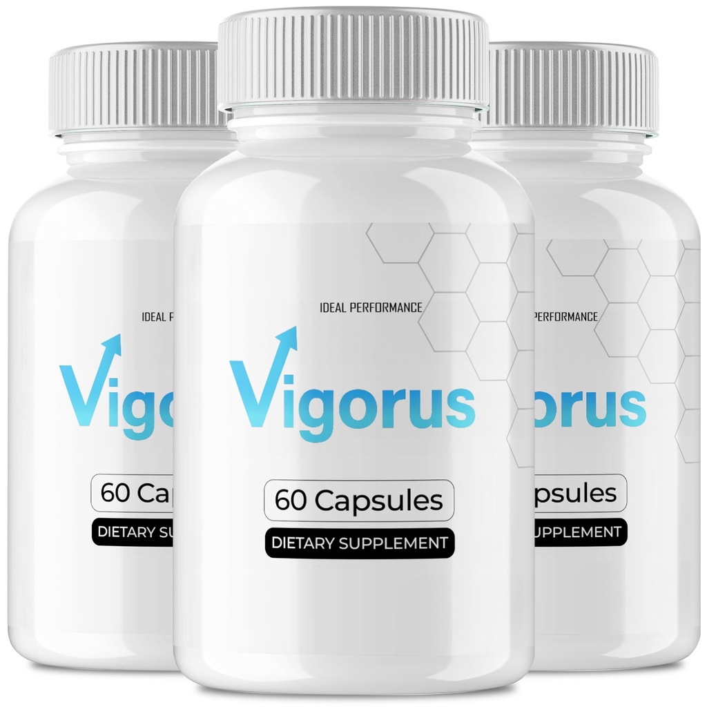 Vigorus for Men Capsules, Advanced Vigorus Natural Pills - Maximum Strength, All Natural Performance, Stamina, Energy & Overall Health Wellness Support, Vigo Rus Pills Support Reviews (3 Pack)