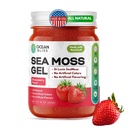 Sea Moss Gel Wildcrafted | Organic Fruit | Made in USA 92+ Vitamins & Minerals Non-GMO Vegan Gluten-Free-Caribbean Seamoss Superfood for Gut Health, Immunity, Energy & Digestion (Strawberry, 16 oz)