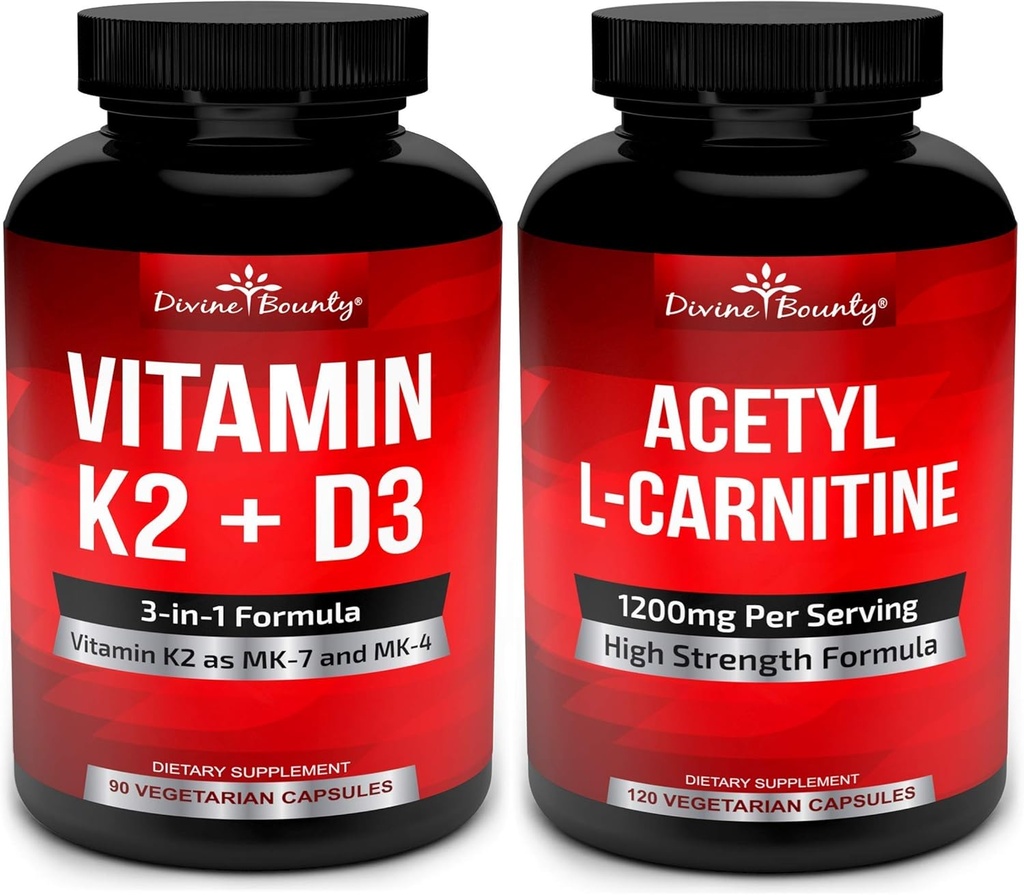 Vitamine K2 avec mélange D3 et acétyl L-Carnitine
