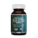 Comprimés de spiruline et de chlorella organiques – 4 certifications biologiques, brutes, non irradiées – mélange d'algues vertes bleues 50/50 – teneur en antioxydants égale à 5 portions de légumes (120 comprimés)