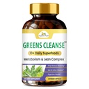 Organic Veda Greens Cleanse Capsules – Superfoods Greens Prebiotic Lean Complex for Colon Cleanse, Gut Detox, Metabolism Booster Supplement - Belly Bloating Relief for Women & Men, 60 Capsules