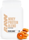 Mélange de poudre de protéines RAW Whey, donut émaillé (20 portions) - Isolation de protéines microfiltrées à l'herbe pour la croissance et la récupération musculaires - Supplément nutrition sportive avant et après l'entraînement pour les hommes et les femmes