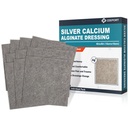 Ag Argent Calcium Alginate Wound Dressing Pads, 4'x4' Patchs, 10 Pack individuel, Dressing en argent doux pour l'entretien des plaies, Dressing doux très absorbant, Non Stick Gauze Pads pour les plaies