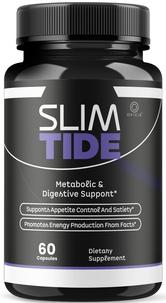 Slim Tide Capsules - Official Slimtide Advanced Weight Management Formula with Natural Ingredients, Slim Tide Advanced Pills for Wellness & Overall Health Support, 60 Capsules for 1 Month