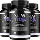 (3 Pack) Slim Tide Capsules - Official Slimtide Advanced Weight Management Formula with Natural Ingredients, Slim Tide Advanced Pills for Wellness & Overall Health Support, 180 Capsules for 3 Months