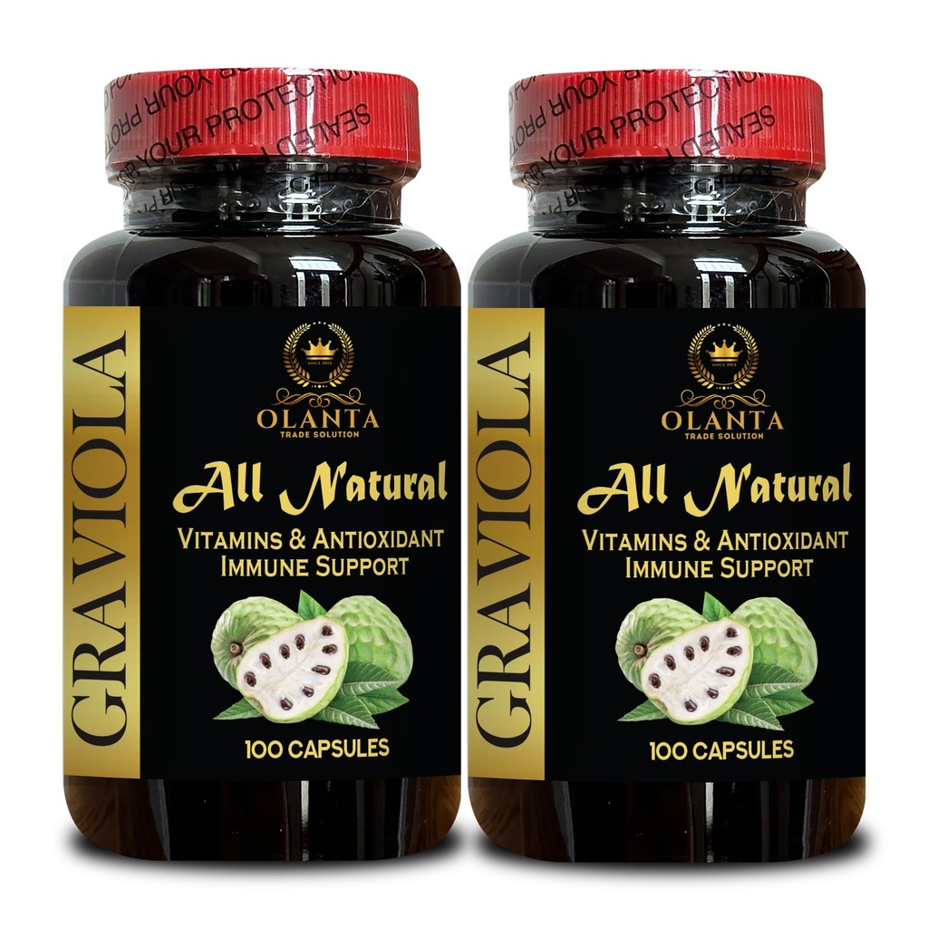 Graviola Extract Counts Supporting Antioxidant, Support Immune Balance & Routine Wellness – 2 Bottles 200 Capsules