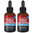 Muscle Force Extreme 2 Bouteille Pack 345mg Formule propriétaire Notre force la plus forte et Spray d'endurance, améliore la force musculaire et le temps de récupération 2oz bouteilles