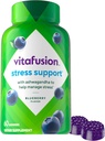 Vitafusion Ashwagandha Gummies –Cliniquement montré Adaptogen Sensoril Ashwagandha 125mg par service – Aide à gérer le stress – Vitamines gommy à croquer / Alternative aux capsules liquides gouttes Poudre, 60 Compte