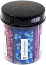 Monster Jr Complement Pill Dispenser - contient de petites vitamines moyennes et une distribution facile d'un contenant comprenant des étiquettes de compartiment ( 1 emballage)