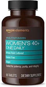 Eléments Femmes‚ 40+ Un jour Multivitamine, 66% Alimentation entière cultivée, Vegan, 65 Comprimés, 2 mois d'approvisionnement (Emballage peut varier)