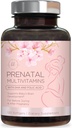 Vitamines prénatales pour les femmes avec acide folique et ADH, Soutien au développement du cerveau foetal avec folate et Oméga 3, Multivitamine avec vitamine A, C, D, B6, B12 et Fer, Supplément grossesse - 120 Softgels