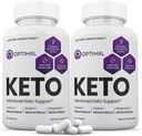 (2 Pack) Pilules de kéto optimales 1275MG nouvelle et améliorée formule contient vinaigre de cidre de pomme extra vierge huile d'olive poudre feuille de thé verte 120 capsules