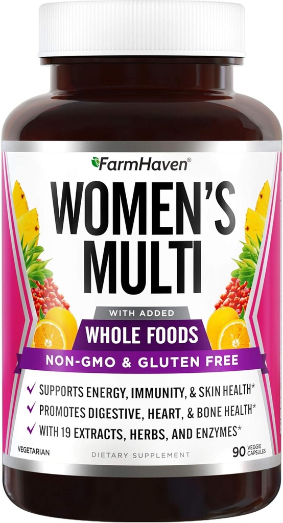 FarmHaven Multivitamine pour les femmes. 22 nutriments essentiels, fruits et légumes Femmes Multivitamine.