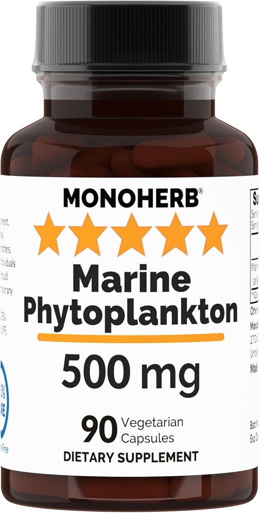 MONOHERB Phytoplancton marin 500 mg - 90 capsules végétariennes