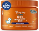 Zesty Paws Dog Multivitamine, Vitamines de chien à croquer et suppléments pour la hanche et les articulations, la peau et le manteau, Omega 3 Huile de poisson pour chiens- Puppy Multivitamine - Puppy Bites- 90ct
