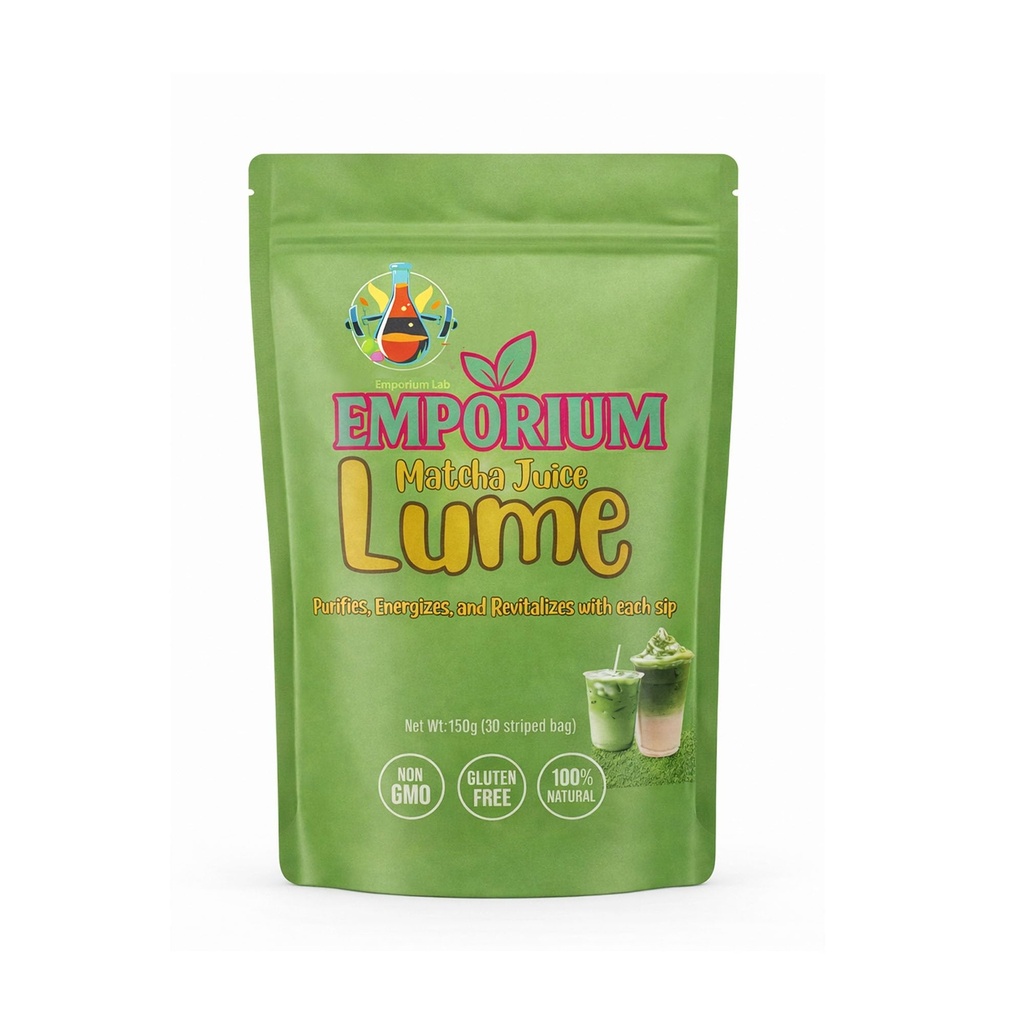 LUME, Matcha Juice, Vanilla Matcha Powder, with Probiotics & Collagen, for Skin Support & Digestive Health, 30 Packets