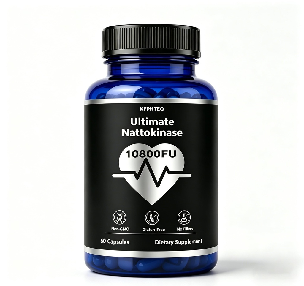 Nattokinase Supplement,Support Healthy Circulation, 60 Capsules | Gentle On Stomach, Safe Long-Term Use, Body Wellness Care, Smooth Blood Flow