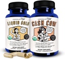 Legendairy Milk Liquid + Cash Cow, Lactation Supplement for Milk Supply Increase and Enhance Prolactin Release - Lactation Support for Breast Milk Production