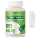 Size 4 Empty Capsules - 750 Count Clear Empty Pill Capsules Size 4 with Capsule Filling Kit, Fillable Vegan Vegetarian Capsule Empty for Vitamins, Easy for DIY Supplements