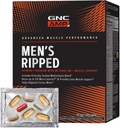 GNC AMP Hommes Ripped Vitapak Programme, 4 en 1 produit Vitamine Pack, Métabolisme et Lean Muscle Tone, Calories de brûlure, Évacuation d'eau, Multivitamine adulte, Caféine, CLA, Ingrédients éprouvés, 30 jours d'approvisionnement
