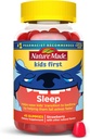 Nature fait d'enfants Premier sommeil Mélatonine Gommies, 100% sans drogue aide au sommeil, les enfants Gommies de sommeil pour le sommeil repos, 45 Compte