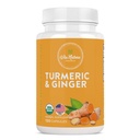 Turmeric & Ginger Capsules 1000mg , Supplément à base de plantes biologiques , 120 Capsules