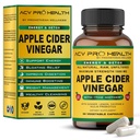 ACV Pro Capsules de vinaigre de cidre de pomme certifié biologique avec les pilules mère de vinaigre de cidre de pomme Nettoyer l'acide Reflux Relief Supplément de soutien Ginger Root Cayenne Pepper Powder
