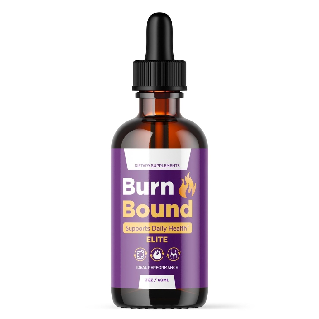 BurnBound Drops - Official Burn Bound Advanced Liquid Supplement Drop Premium Formula - Maximum Strength, All Natural Vitamins Support for Overall Health & Wellness, 1 Bottle for 1 Month