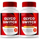 Glyco Switch Capsules, Official GlycoSwitch Advanced Formula Blood Support Supplement Pills - Maximum Strength, All Natural Healthy Circulation & Stable Levels, Glyco Switch Reviews (2 Pack)