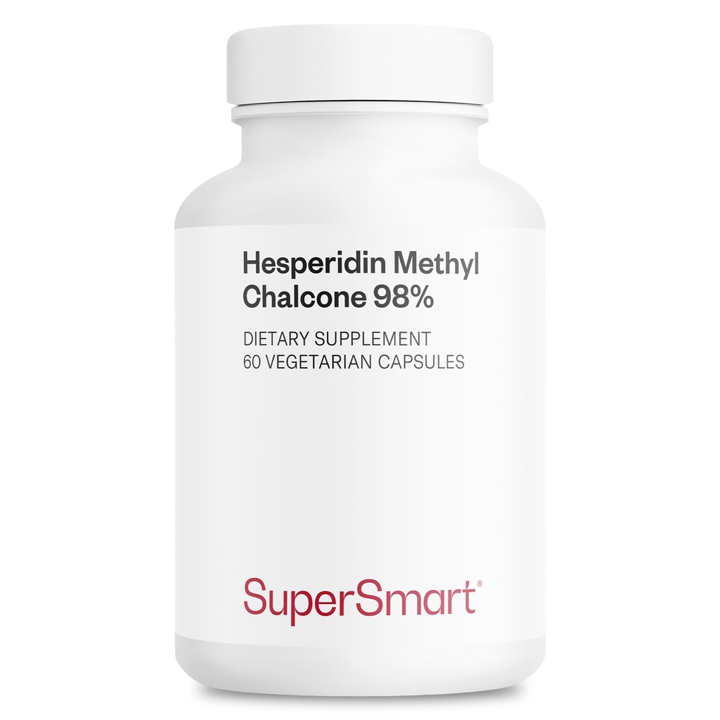 Supersmart - Hesperidin Methyl Chalcone 1000 mg Per Day - Citrus Aurentium Standardized to 99% - Support Healthy Blood Circulation | Non-GMO & Gluten Free - 60 Vegetarian Capsules