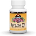 Source Naturals Resveratrol, pour le coeur et le vieillissement en santé* 200 mg - 30 comprimés
