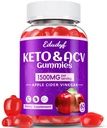 Gummies de vinaigre de cidre de pomme - 1500mg Gummies de vinaigre de cidre de pomme avec probiotiques, B12 et Keto Support, Detox & Cleanse, GMO Free & Vegan - 60...